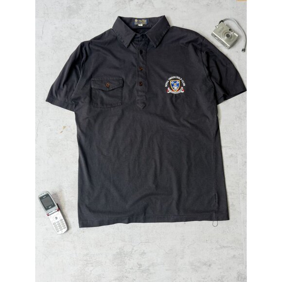 Vintage 80s Royals Troon Golf Club Single Stitch Shirt - Picture 1 of 3